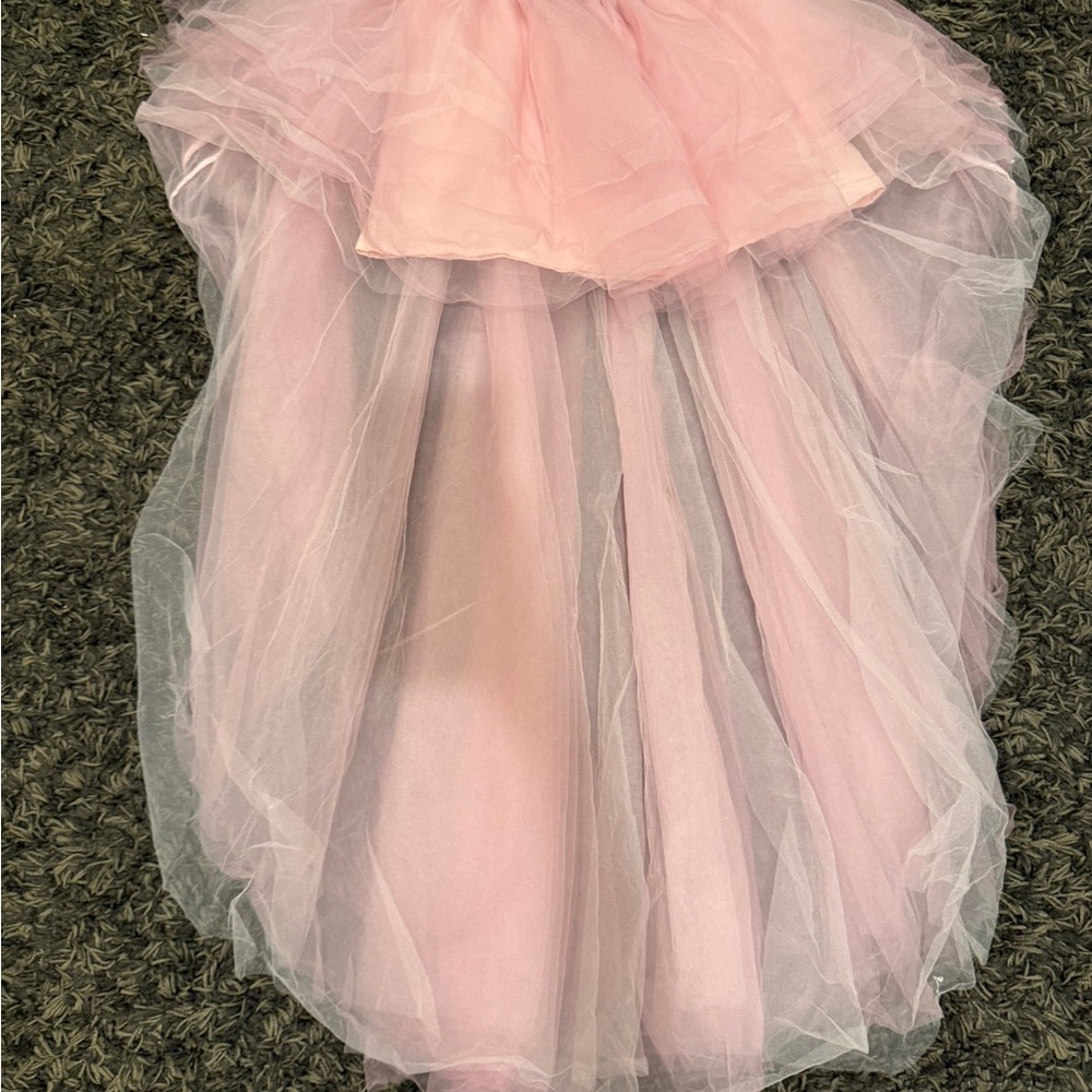 SHEIN Pink Layered Maxi Skirt